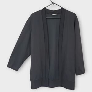 Item Eyes Cardigan Women Size Medium Black Sweater Open Front